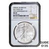 Image 1 : 2011 Silver Eagle NGC MS69 25th Anniversary