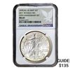Image 1 : 2011 Silver Eagle NGC MS69 25th Anniversary