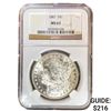 1887 Morgan Silver Dollar NGC MS63