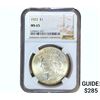 Image 1 : 1923 Silver Peace Dollar NGC MS65