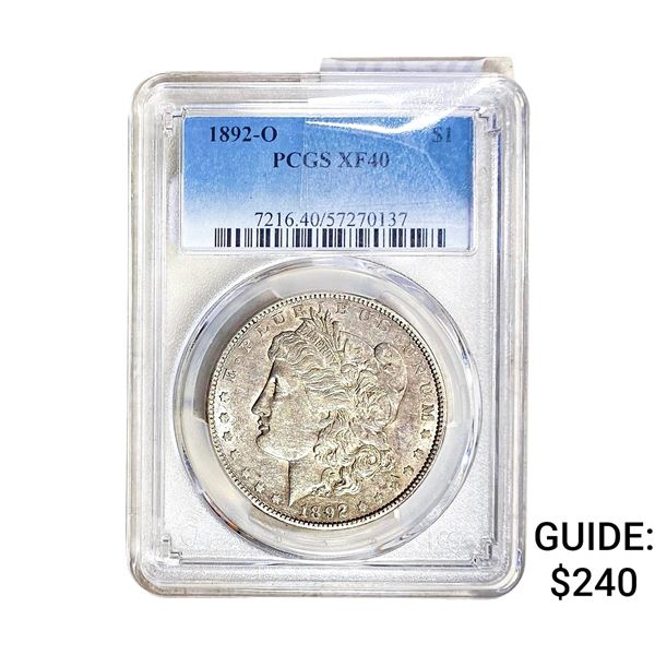 1892-O Morgan Silver Dollar PCGS XF40