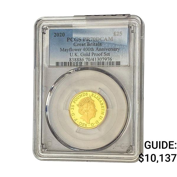 2020 Mayflower 400th Anniversary PCGS PR70 DCAM