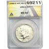 1968-D Kennedy Half Dollar ANACS MS66