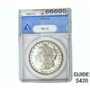 1880-O Morgan Silver Dollar ANACS MS62