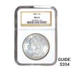 Image 1 : 1885 Morgan Silver Dollar NGC MS63