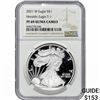 Image 1 : 2021-W Silver Eagle NGC PF69 UC Heraldic Eagle T-1