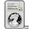 Image 1 : 2021-W Silver Eagle NGC PF69 UC Heraldic Eagle T-1