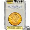 Image 1 : 1907 $20 Gold Double Eagle SGS MS67