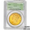 Image 1 : 1907 $20 Gold Double Eagle PCGS MS60