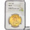Image 1 : 1927 $20 Gold Double Eagle NGC MS63
