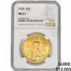 Image 1 : 1920 $20 Gold Double Eagle NGC MS61