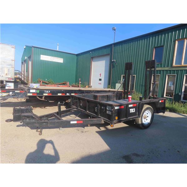1990 Dew Pintle Hitch Trailer 7000lbs Axle with Ramps