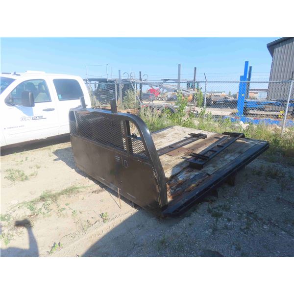 Steel Framed Wood Deck 9ft with Headache Rack & Tool 