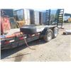 Image 4 : 2009 Homemade Pintle Hitch 20ft Flat Deck | 2 x 7000lbs Axle | 