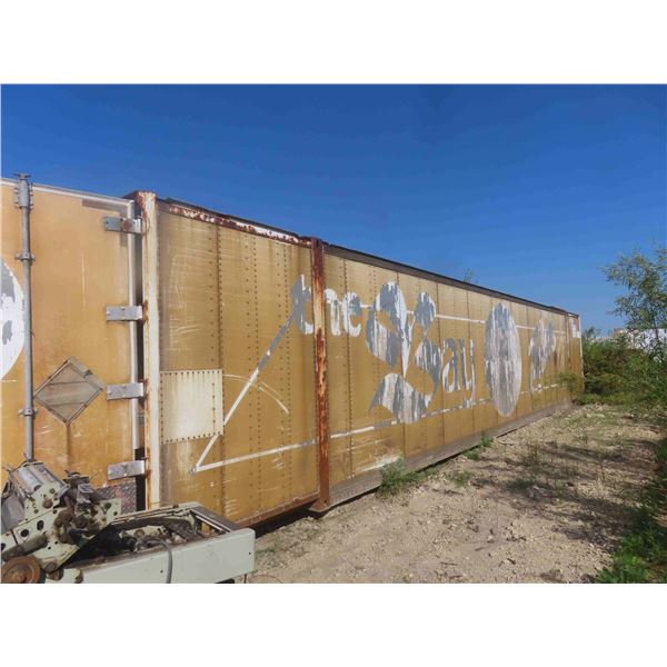 52ft Container | Broken Hinge on Bottom Right Side. 