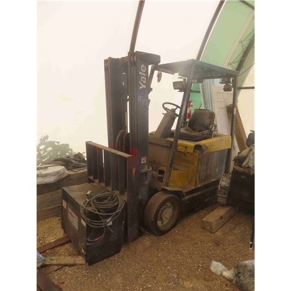 Yale Type-E Battery Forklift | Max Capacity 4000lbs | 42'' Forks 