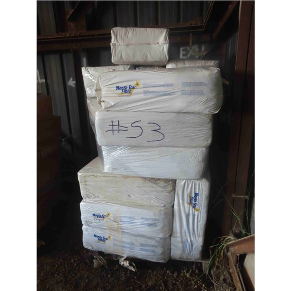 Pallet Lot of North Star Fibre Blow-In Insulation (New Old Stock) 