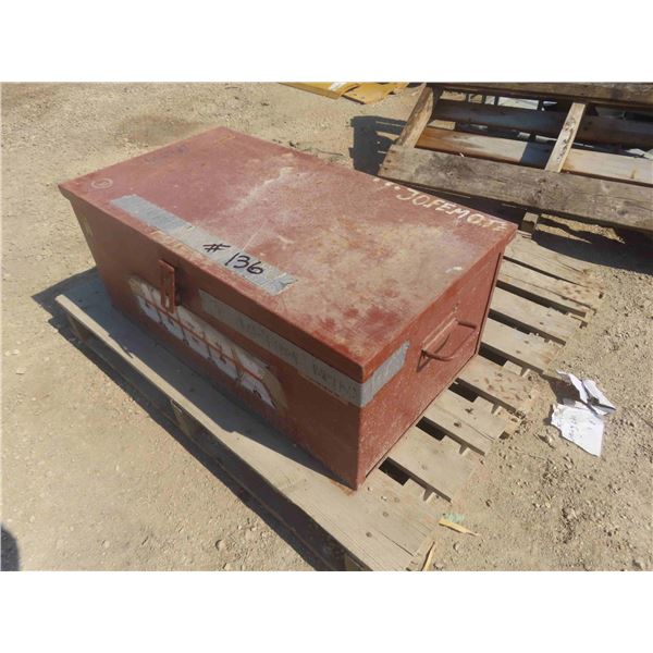 Job Box 12'' x 30'' x 16'' Filled with Cage Bolts &  Lock 