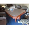 Image 2 : Board Table 30'' x 40'' x 60'' with 5 Chairs 