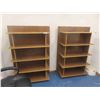 Image 1 : (2) Wood 5-Shelf Shelves 59'' x 41'' x 14'' 