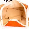 Image 5 : Hermes Lindy Beach Tote PM with Pouch & Box â€“ Orange Canvas & Ivory Trim