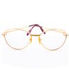 Image 2 : Cartier Paris 55â–¡18 Optical Frame â€¢ Gold-Plated Aviator / Brown Temple Tips