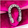 Image 6 : Gucci Dionysus Velvet Shoulder Bag â€“ Purple with Crystal Horseshoe Clasp