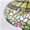 Image 4 : Vintage floral leaded lamp on original base