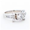 Image 2 : Pt900 1.27ctw Natural Diamond 0.77ctr RBC Ring sz 4.5