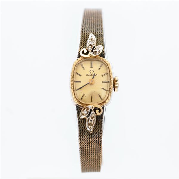 Omega wristwatch, 14K yellow gold