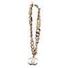 Image 1 : Chanel CC Chain Bracelet â€“ White Enamel & Silver-Tone, B22S