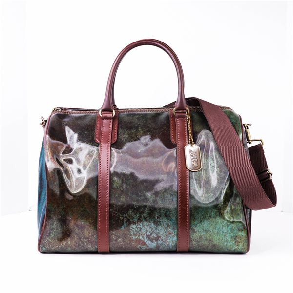 Jean Paul Gaultier V Cyber Boston Bag Y2K â€“ Rare Holographic Effect with Brown L