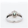 Image 4 : Pt900 0.25ct Alexandrite & 0.51ctw Diamond Ring, Size 5.5