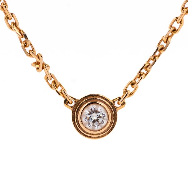 18KRG Cartier â€œDiamants dâ€™Amourâ€ XS Diamond Neckla