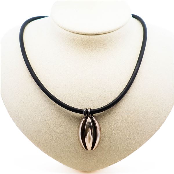 Georg Jensen 427 Sterling Silver Pendant Necklace â€“ Rare Design