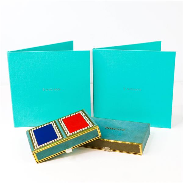 Lot of 4 Tiffany & Co. Novelty Items, 2 Decks of Cards, 2 Photo Frames