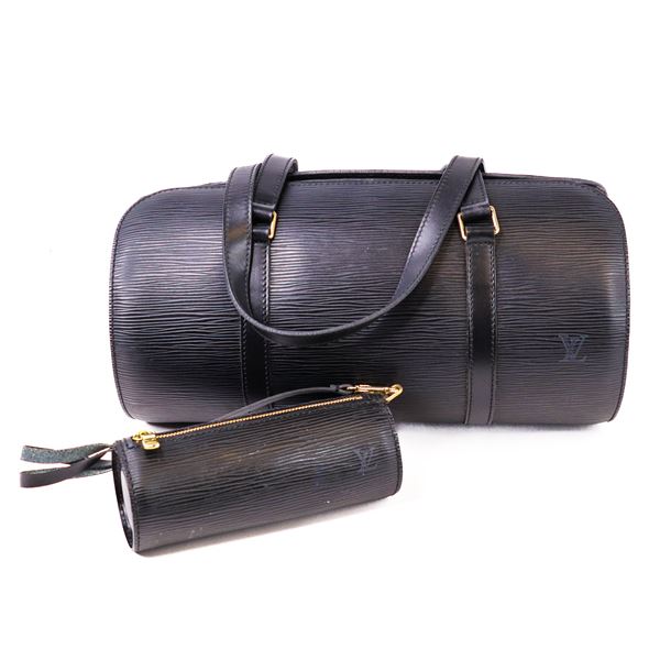 Louis Vuitton Soufflot Epi Leather Handbag with Pouch â€“ M52222