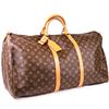 Image 2 : Louis Vuitton Monogram Keepall 55 â€“ Canvas Travel Bag with Vachetta Leather Trim