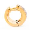 Image 3 : 18KYG Natural Pave-Diamond Huggie Hoops