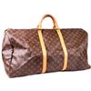 Image 2 : Louis Vuitton Monogram Coated Canvas & Vachetta Leather Keepall 60