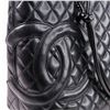 Image 6 : Chanel 9-Series Cambon Tote w/ Authenticity Card â€“ Black Quilted Leather with CC