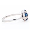 Image 3 : 14KWG Sapphire and Diamond Designer Ring, Size 7.25