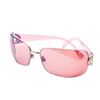 Image 3 : BVLGARI 638 221/7K Butterfly Sunglasses / Rose-Brown Gradient Lens / Plum Crystal Temples