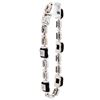 Image 1 : 18KWG Diamond Bracelet w 1.00ctw Natural Diamonds & Chalcedony, 7" 30.10 grams