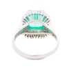 Image 4 : Platinum 2.05ct Emerald & 0.40ctw Diamond Ring, sz 6.5