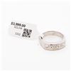 Image 5 : Platinum 1.00ctw Natural Princess Cut Diamond 5 Stone Ring, 5.75