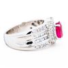 Image 3 : GIA Platinum 2.04ct Burma Ruby & 1.00ctw Natural Diamond Ring, Size 6.25