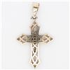 Image 2 : 10KWG Large Flared-Arm Cross Pendant, 32.2g