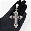 Image 5 : 10KWG Large Flared-Arm Cross Pendant, 32.2g