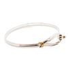 Image 1 : 18K/925 Tiffany & Co. Hook-and-Eye Bangle 6 3/4"